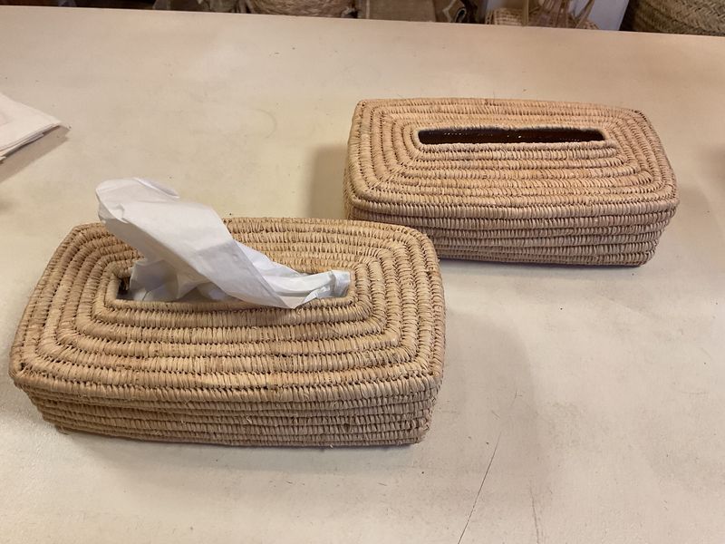 Tissue Doos  van palmblad  L24 x B12 x H7cm Tissue Doos  van palmblad  L24 x B12 x H7cm