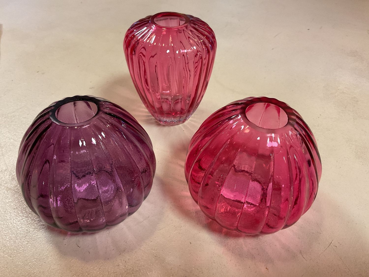 Vaasje Glas Pink / Lila