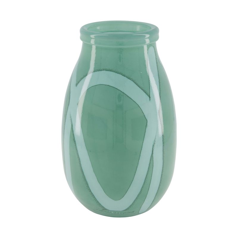 Vaas recycled glas 17.5x17.5x28cm Vaas recycled glas 17.5x17.5x28cm