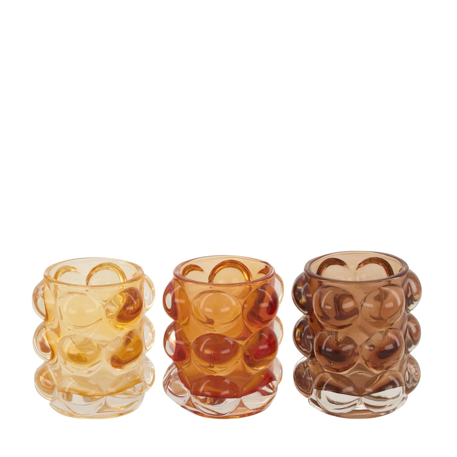 Theelicht houderglas 8,6x9,4cm