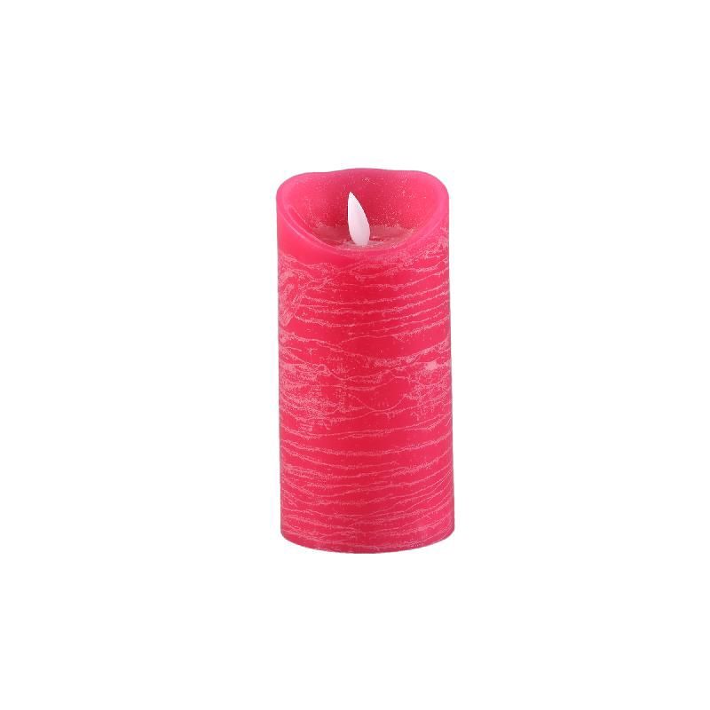 LED Light Candle bright pink moveable flame M LED Light Candle bright pink moveable flame M