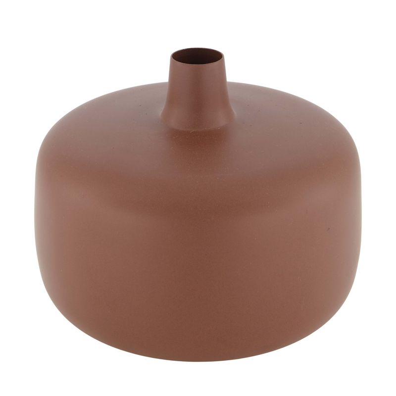 Vase aluminium brown 18,5x18,5x15cm Vase aluminium brown 18,5x18,5x15cm