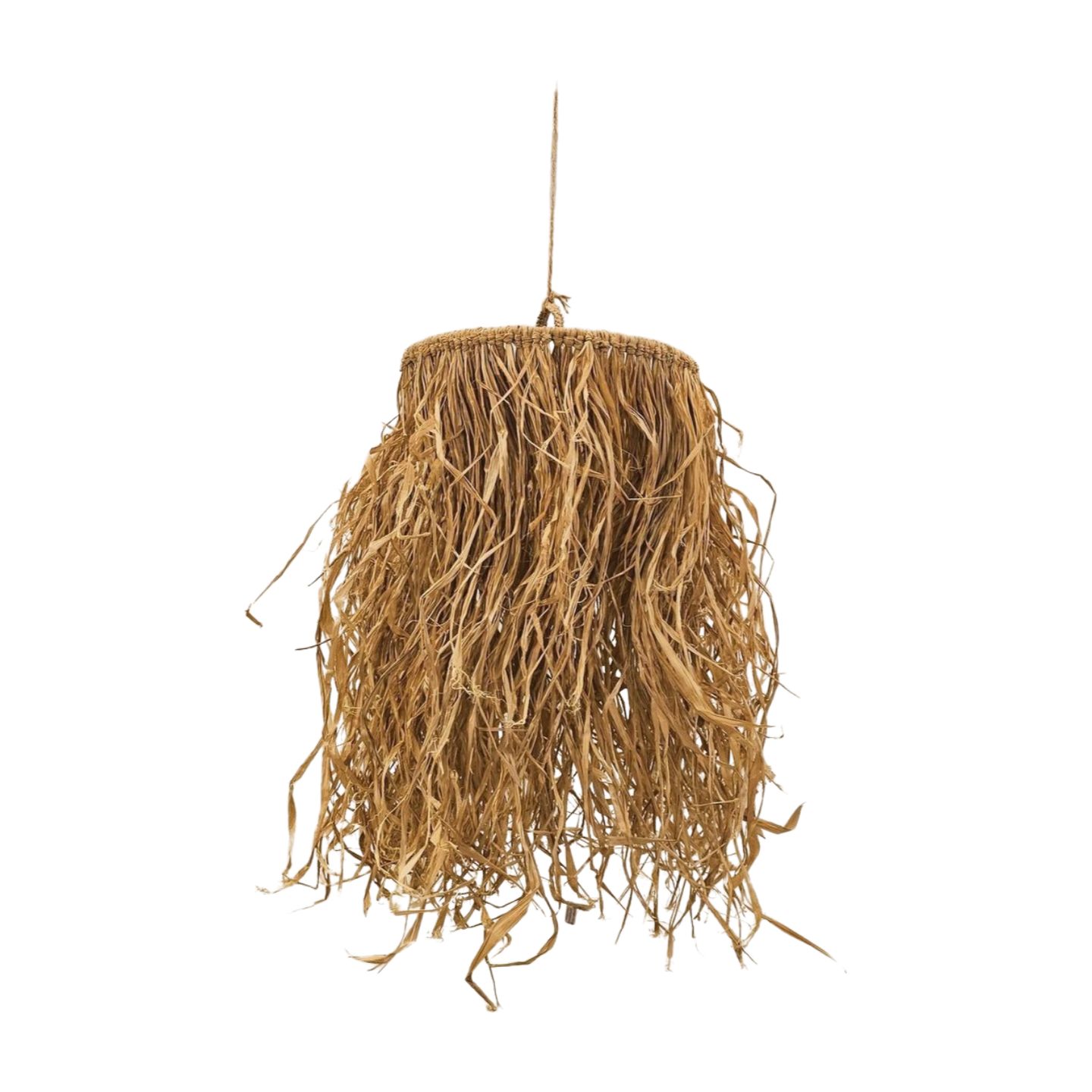 Raffia Lampenkapje Dreadlocks