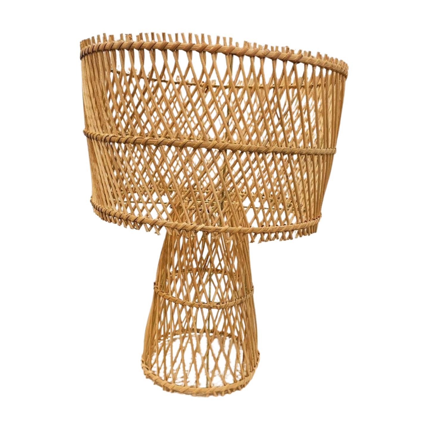 Rotan Tafellamp Naturel  ca. H40CM