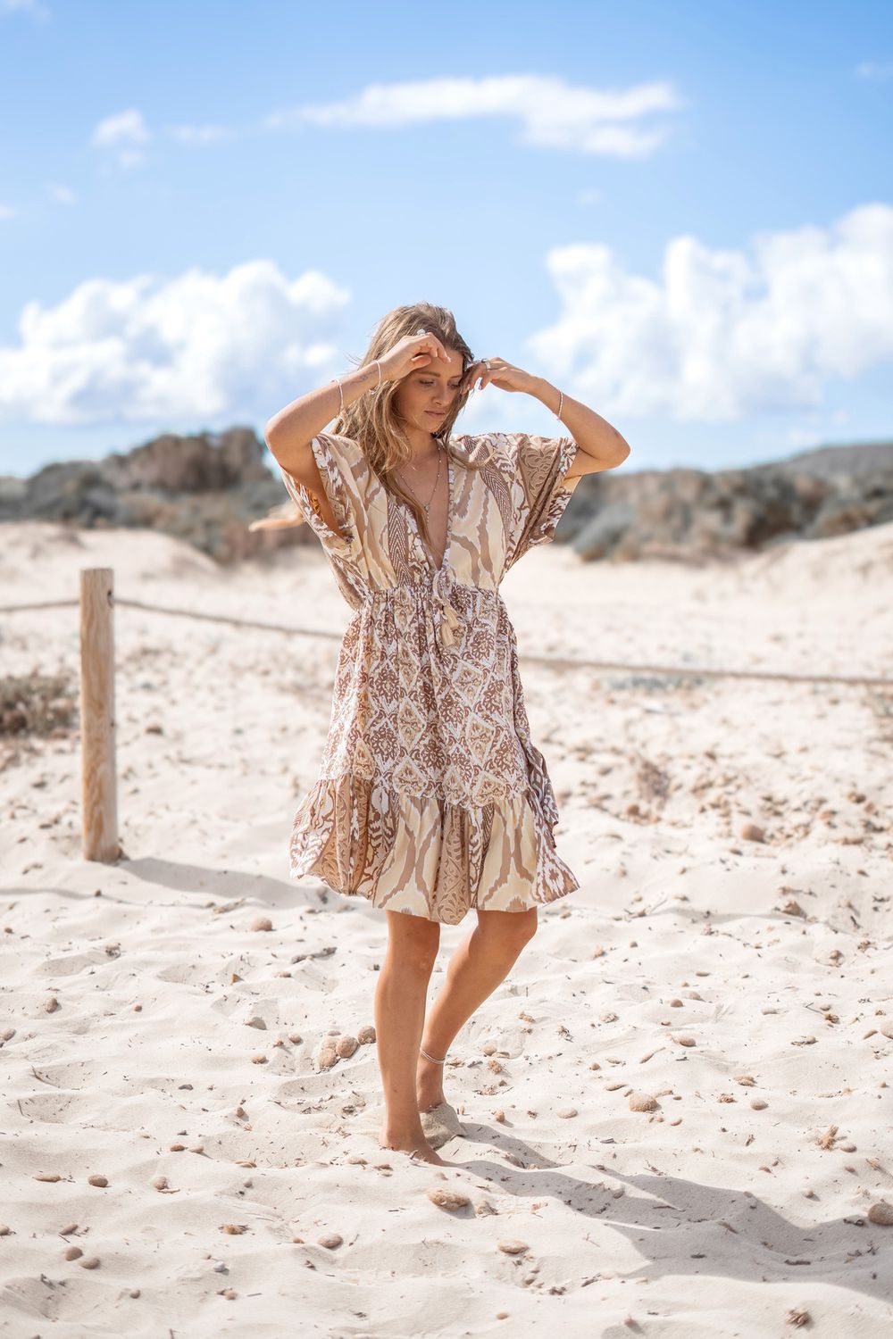 Dress Mio Sun Natural Multi
