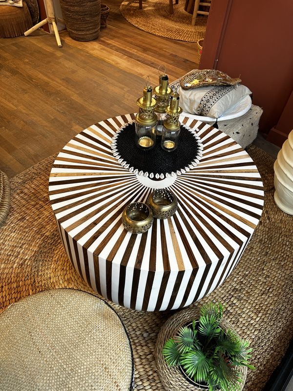 Marokkaanse Bone Salontafel Hars Marokkaanse Bone Salontafel Hars