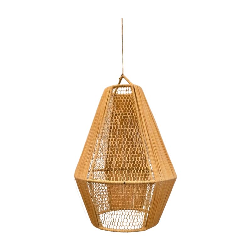 Lamp Raffia Duo Naturel H40cm
