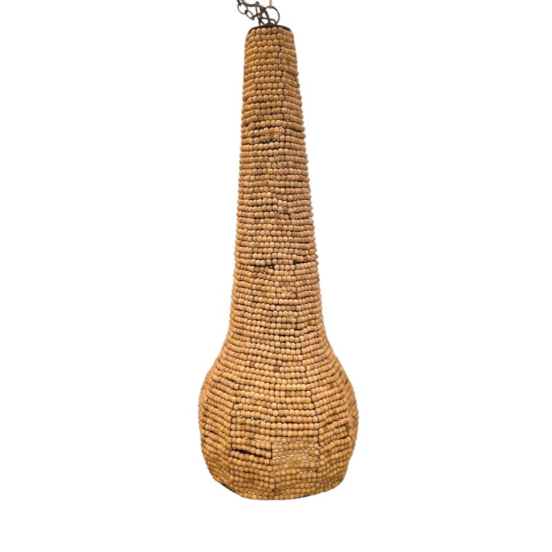 DORIT Hanglamp Houten Kralen 32x83,5cm