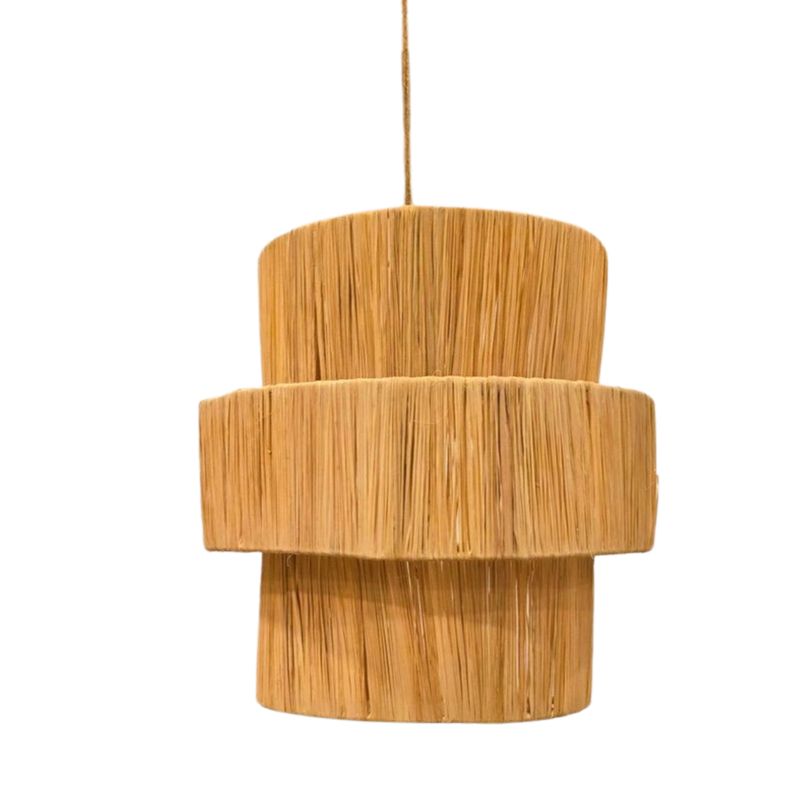 Wand Lamp Raffia Extra Breed 40 x 40 cm