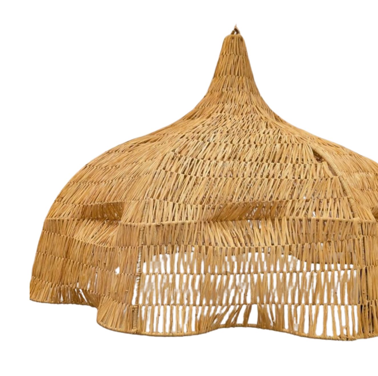 Raffia Bloem Lampenkap 100cm met 5 lichtpunten