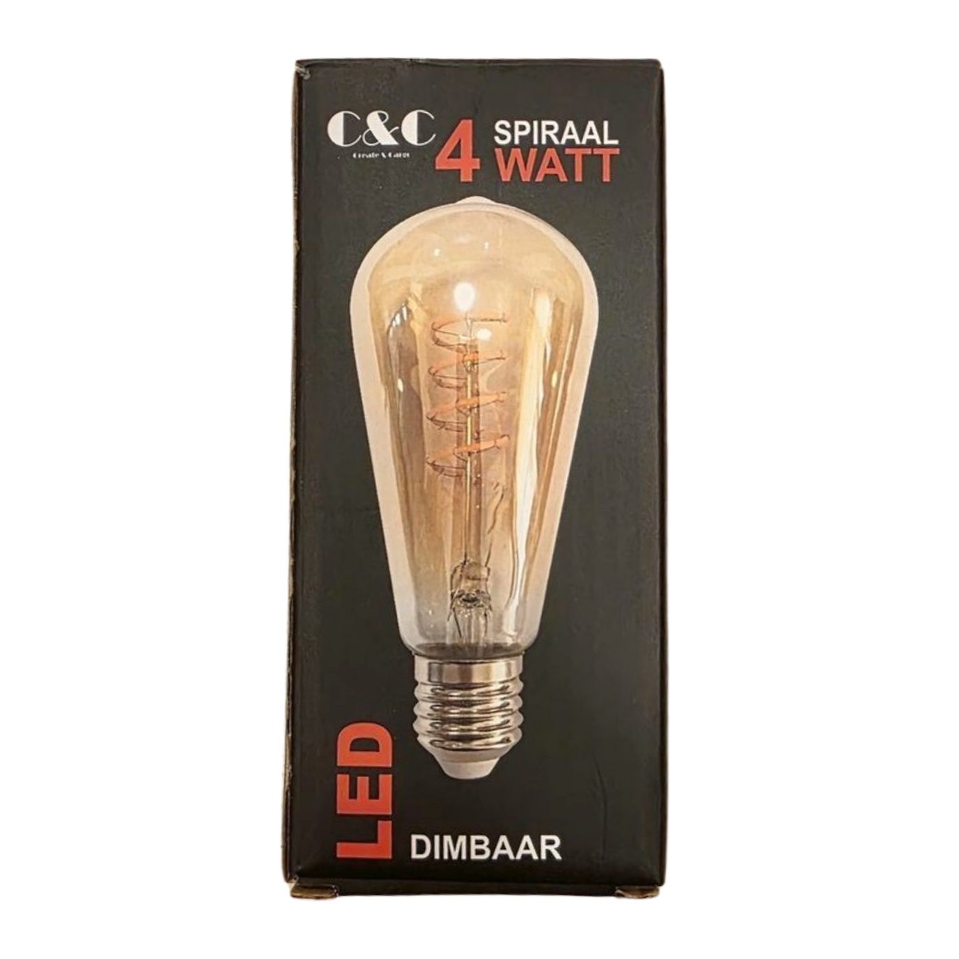 Lamp led geel spiraal