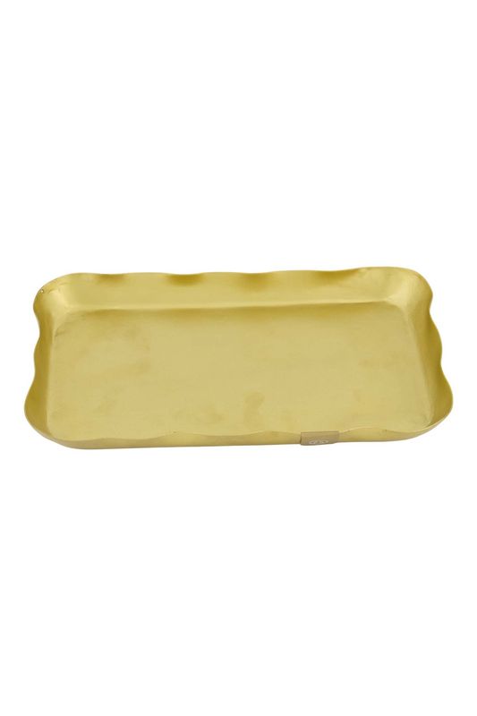 Servethouder metaal rechthoek goud