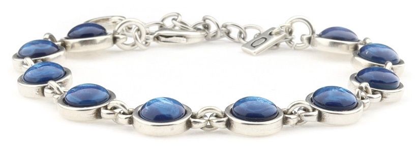 Armband LOÏS Dennengroen Bol Zilver