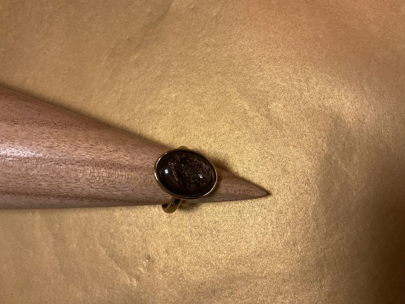 Qoss Diede Ring Goud - Koper Bol maat 17