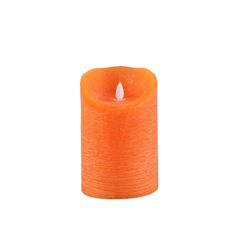 LED Light Candle rustic orange moveable flame L LED Light Candle rustic orange moveable flame L
