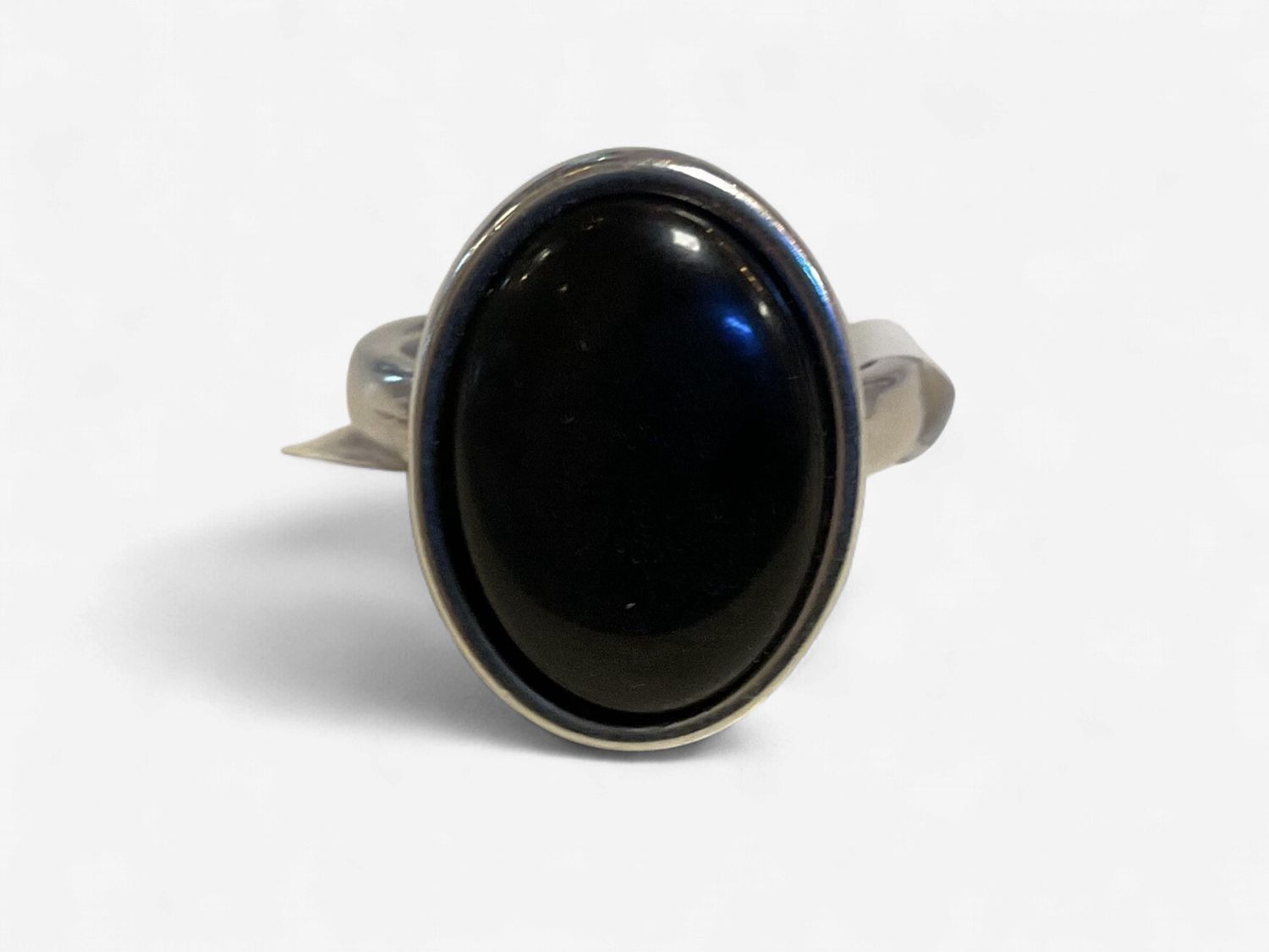 DIEDE RING Zilver zwart ovaal-XXL(20) DIEDE RING Zilver zwart ovaal-XXL(20)