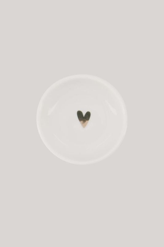 Dipschaaltje hartje wit/zilver