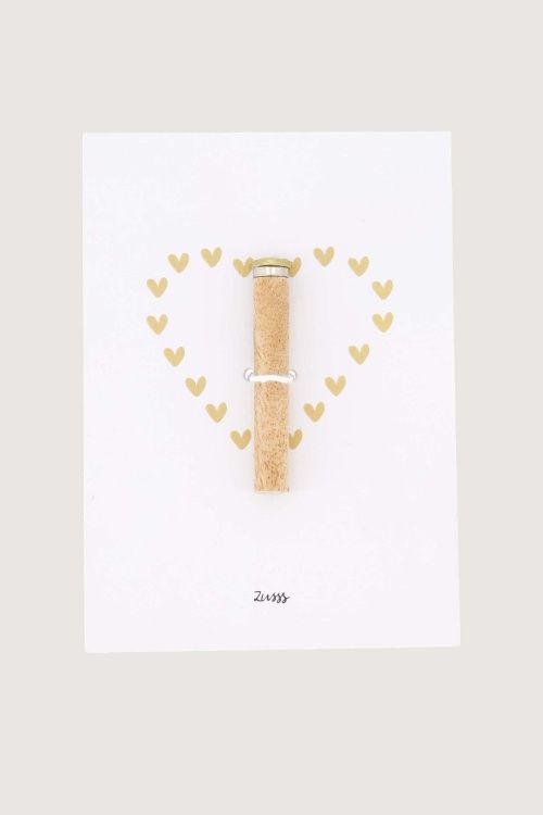 Kaartstandaard magneet hartje 1x6cm