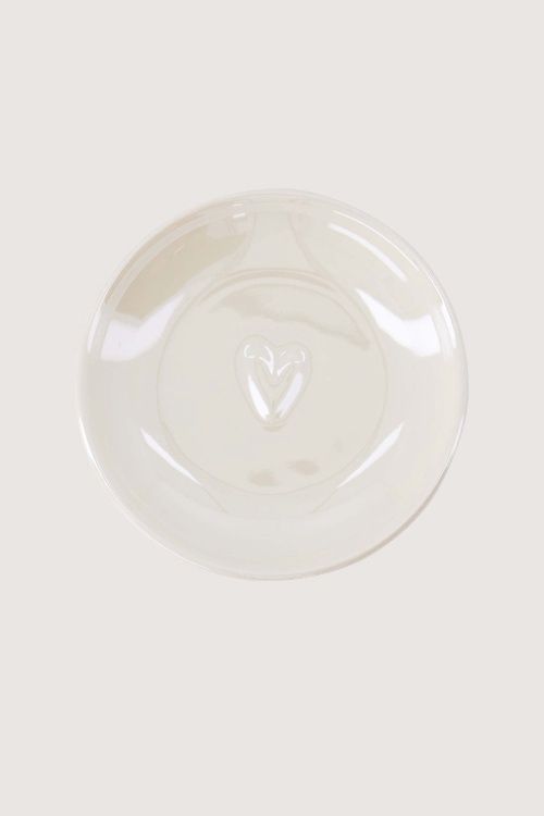 dipschaaltje parelmoer hartje 8x1,5cm