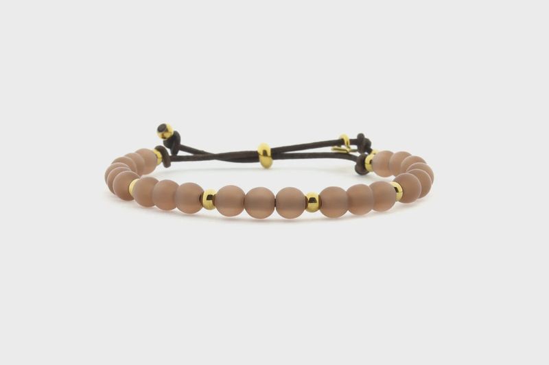 Armband METTE GOUD-blush polaris kraal-uni