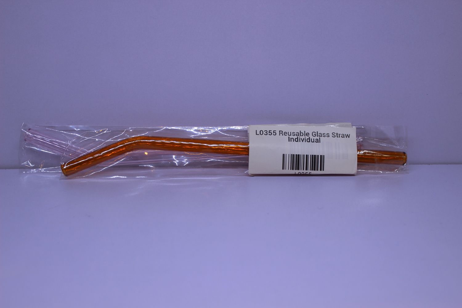 L0355 Reusable Glass Straw Individual