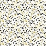 B/W 24 Kt. White Swirling Vine w/Metallic