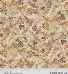 Baby Safari Animals Leaves Brown