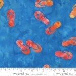 Beachy Batiks Sky Flipflops