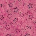 Batik Tex. Cotton Candy Pink Stars