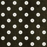 Letter Stitch Buttons Blk