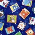 Cat Chat Framed Toss Navy