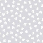 Kitty the Cat Paw Prints Grey