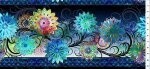Dazzle Border Print Blue