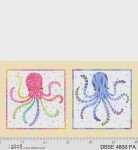 Deep Blue Sea Octopus Pillow Panel