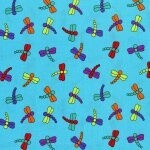 Dino Daze Dragonflies Teal