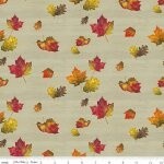 Fall Barn Quilts Leaf Toss Olive