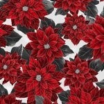 Holiday Wishes Poinsettia Silver