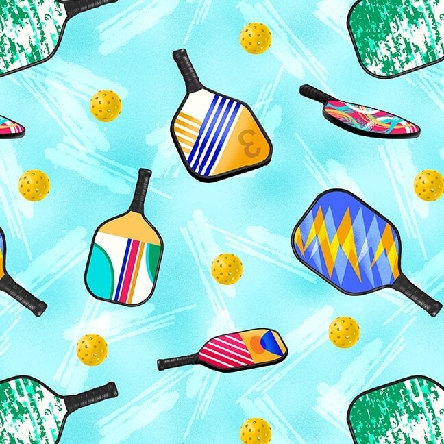 Pickleball Paddles &amp; Balls Aqua