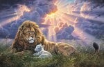Lion &amp; Lamb Large Panel