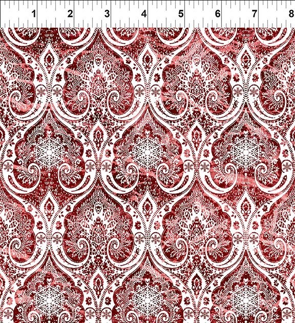 Nature&#39;s Winter Snowflake Lace Red