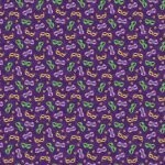 Mardi Gras Masks Purple Multi