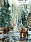 Northern Peaks Bear Panel 32&quot;