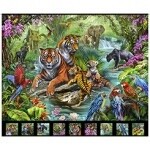 Jungle Paradise Animal 1 yd. Panel