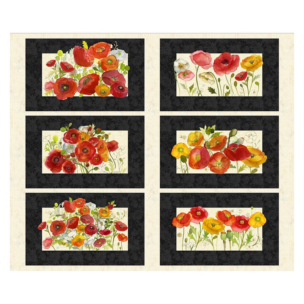 Poppy Dreams 36&quot; Placemat Panel