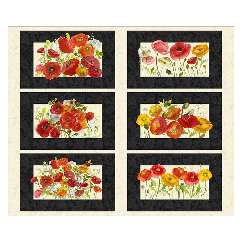 Poppy Dreams 36&quot; Placemat Panel