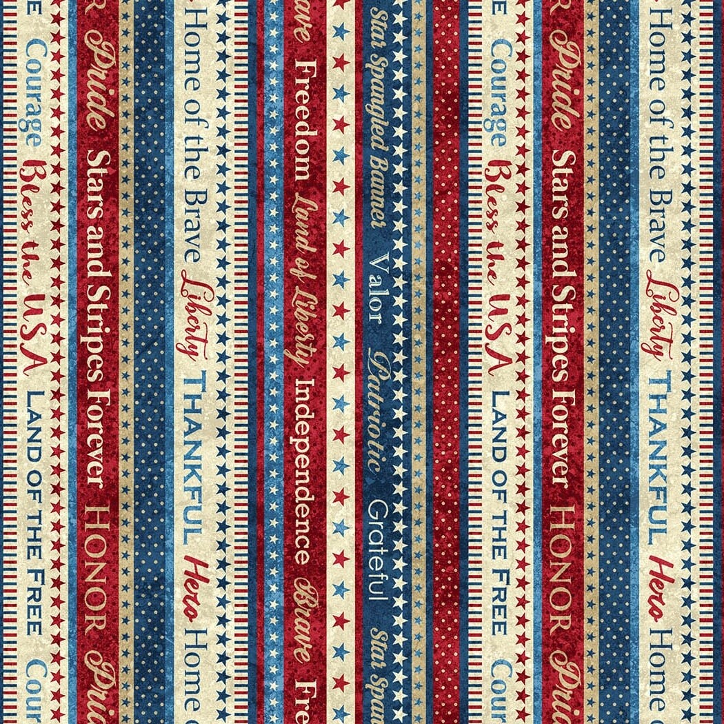 Stars &amp; Stripes Word Stripe