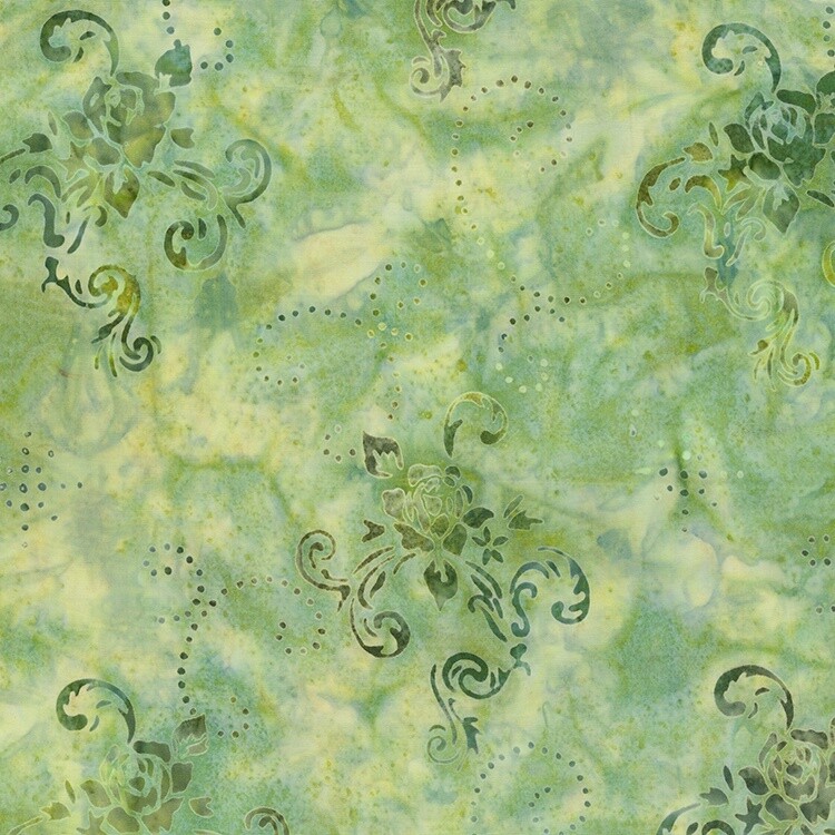 Rose Parade Ocean Batik