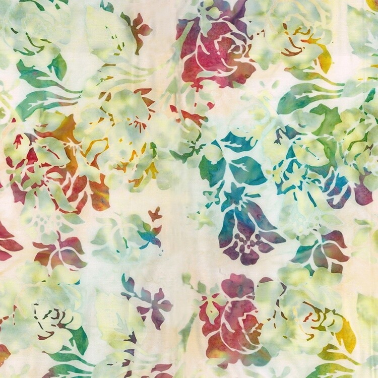 Rose Parade Ivory Batik
