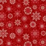 Winter Garden Red Snowflakes
