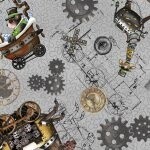 Steampunk Express Toss Grey
